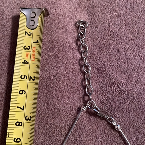 Silver tone boho metal heart necklace NIB - Picture 10 of 12